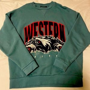 ASOS Dark Turquoise Oversized Sweatshirt